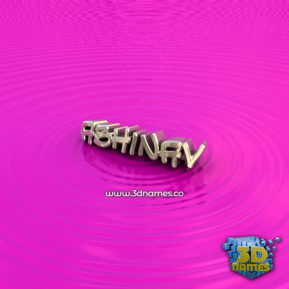 abhinav in Pink Graffiti style - 3D name wallpaper