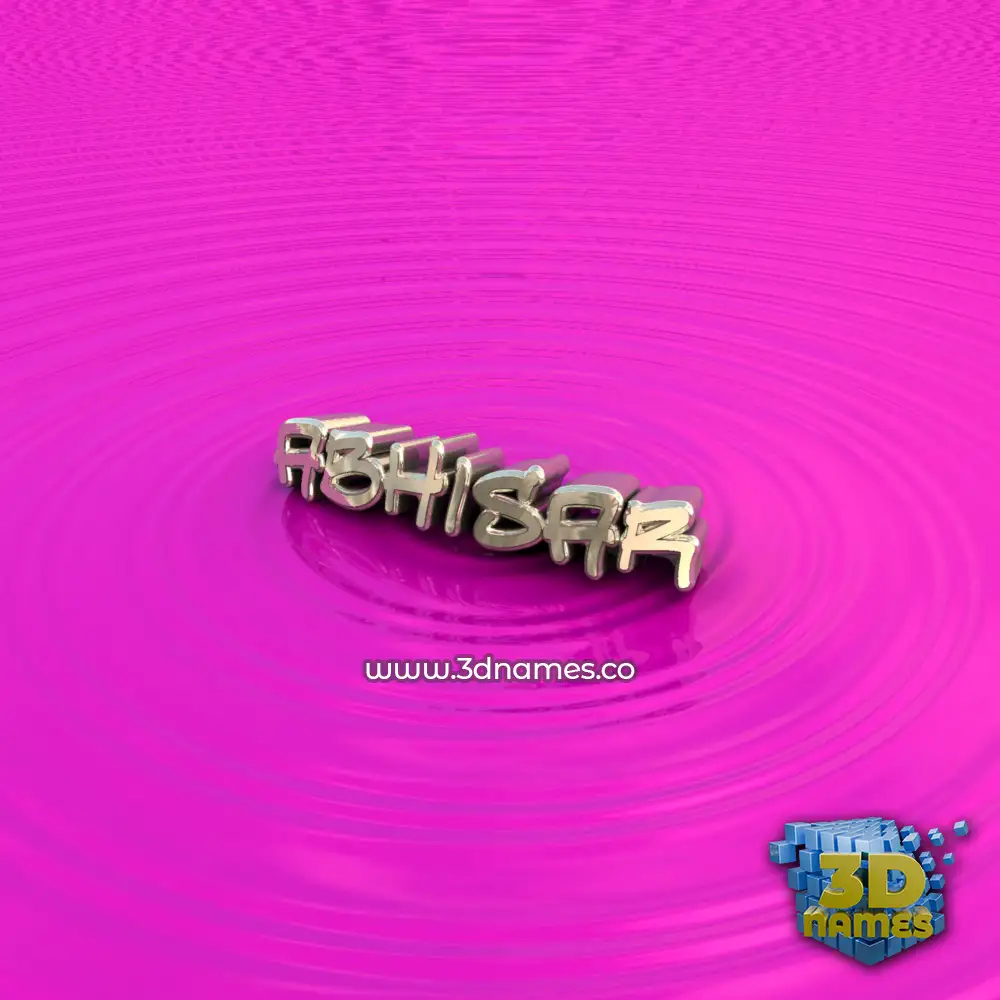abhisar in Pink Graffiti style - 3D name wallpaper