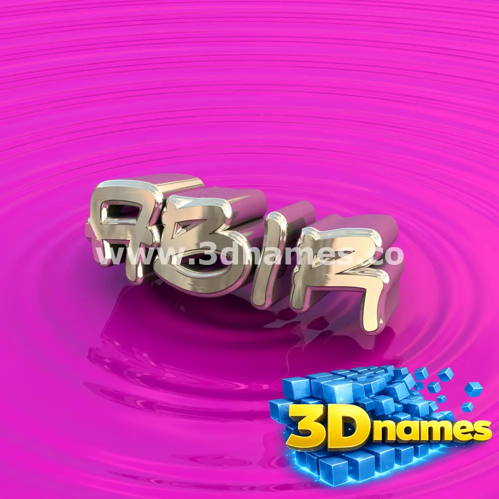abir in Pink Graffiti style - 3D name wallpaper