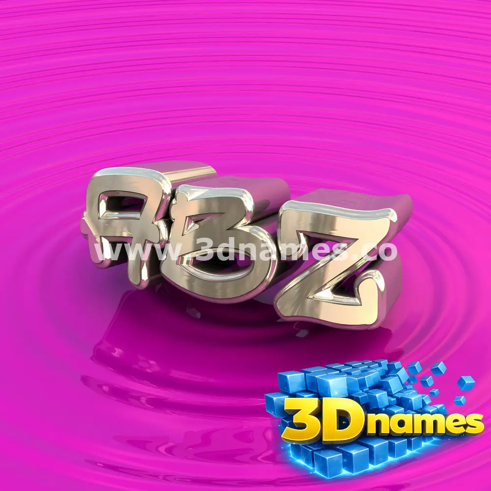 abz in Pink Graffiti style - 3D name wallpaper