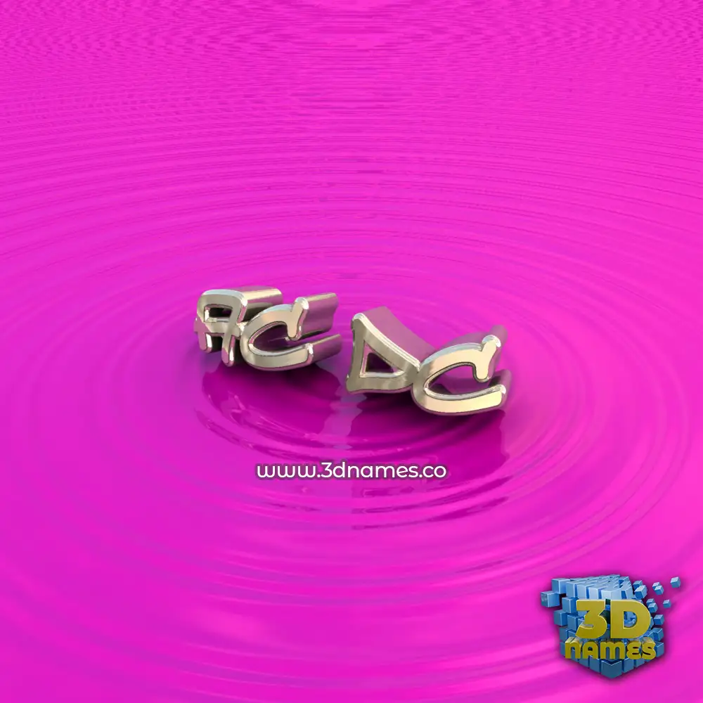 ac dc in Pink Graffiti style - 3D name wallpaper