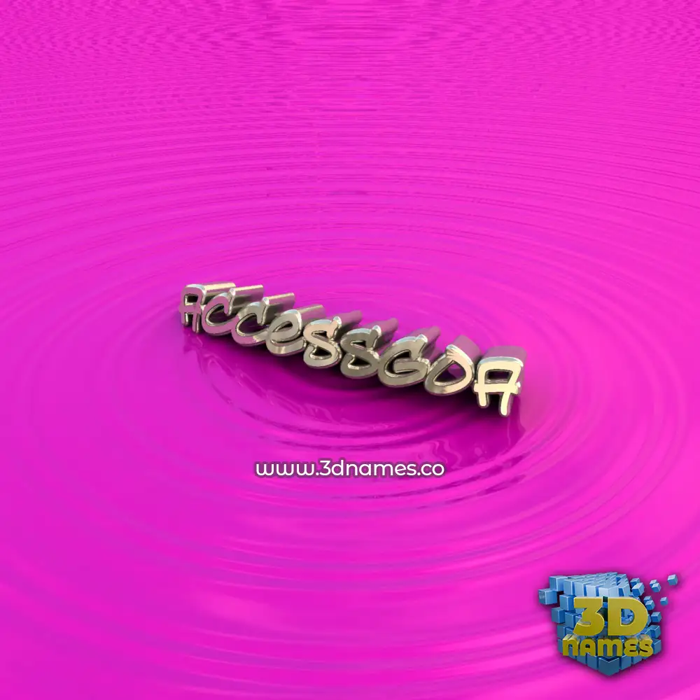 accessgoa in Pink Graffiti style - 3D name wallpaper