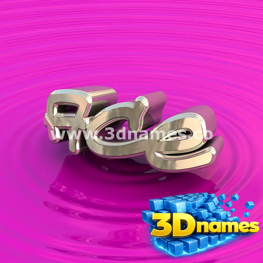 ace in Pink Graffiti style - 3D name wallpaper