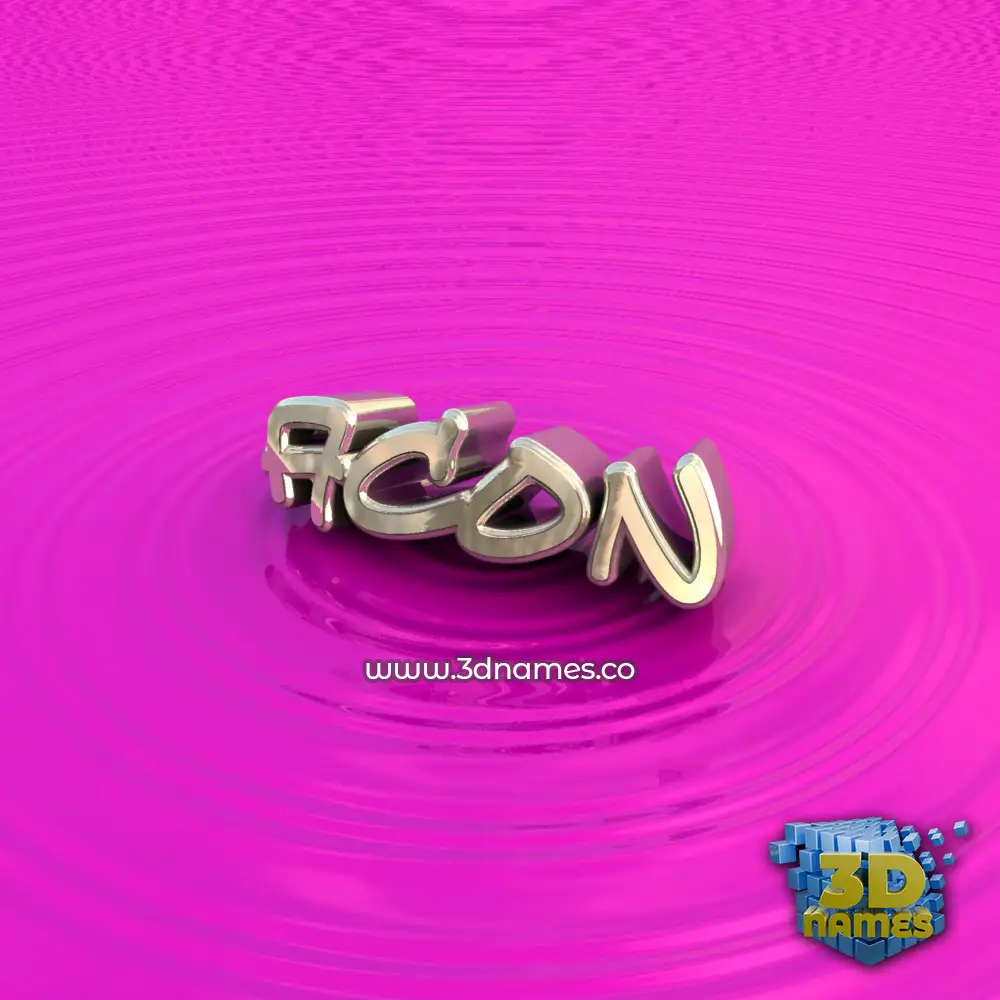 acon in Pink Graffiti style - 3D name wallpaper