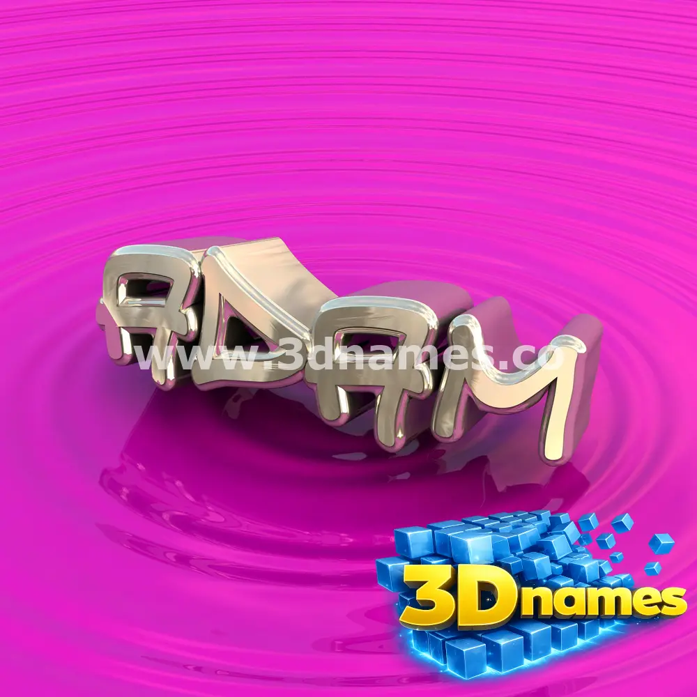 adam in Pink Graffiti style - 3D name wallpaper