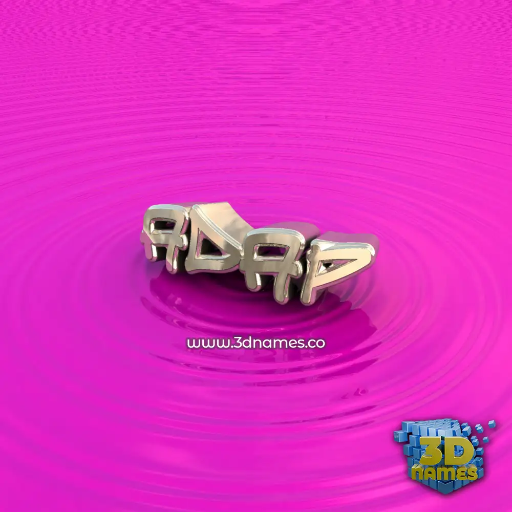 adap in Pink Graffiti style - 3D name wallpaper