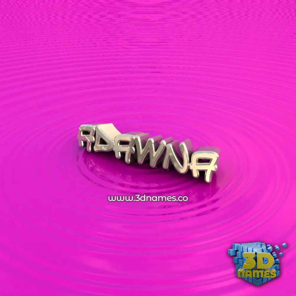 adawna in Pink Graffiti style - 3D name wallpaper