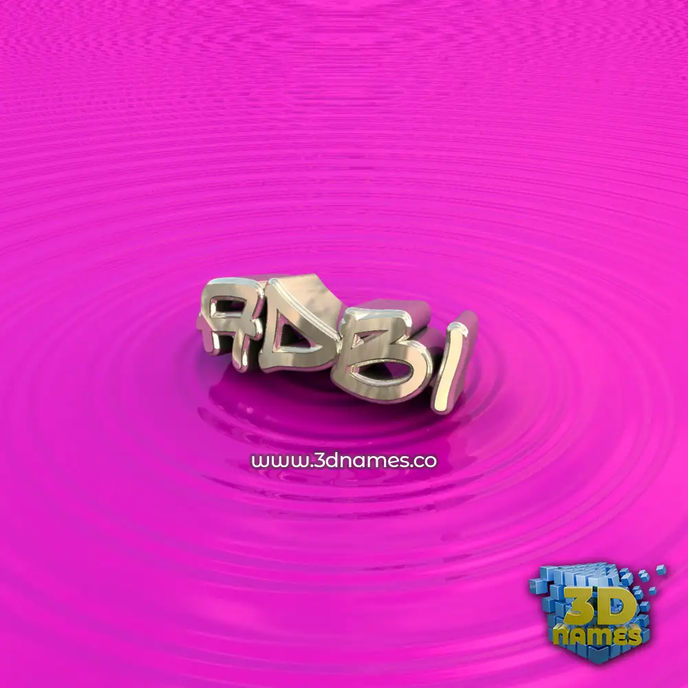adbi in Pink Graffiti style - 3D name wallpaper