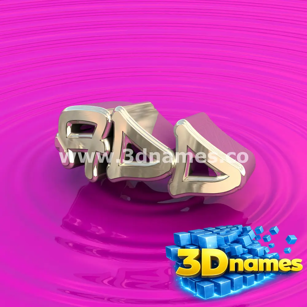 add in Pink Graffiti style - 3D name wallpaper