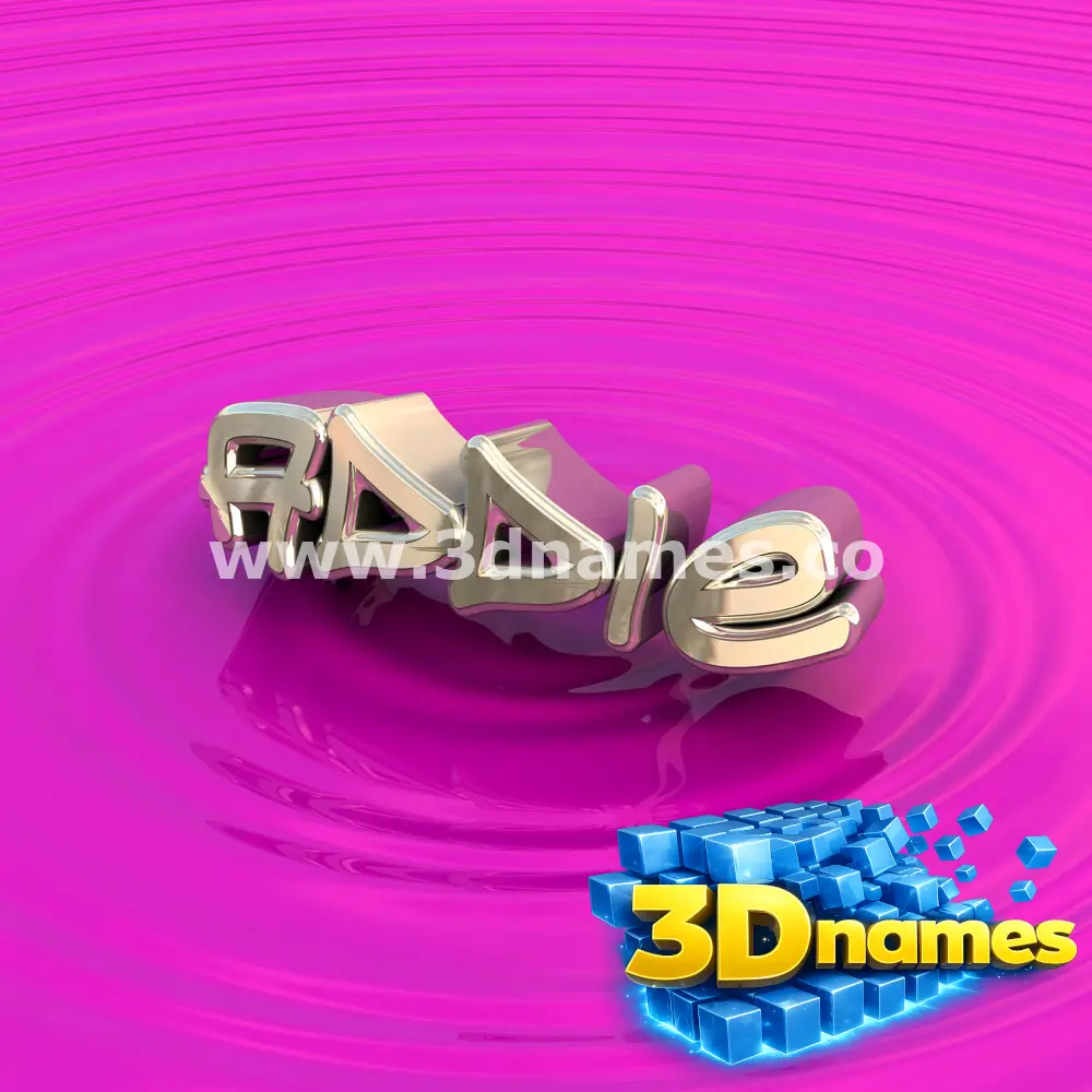 addie in Pink Graffiti style - 3D name wallpaper