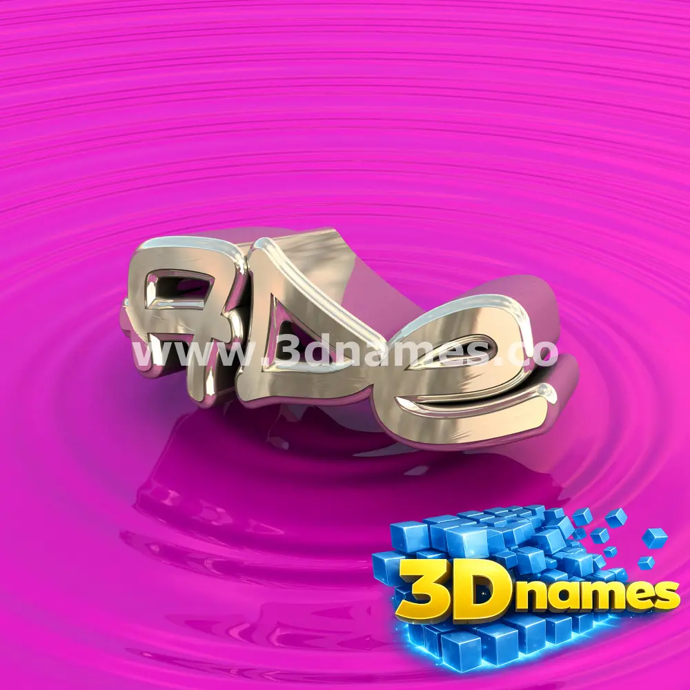ade in Pink Graffiti style - 3D name wallpaper