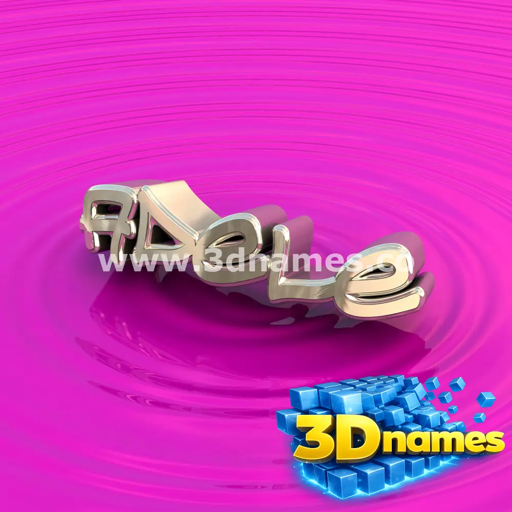 adele in Pink Graffiti style - 3D name wallpaper