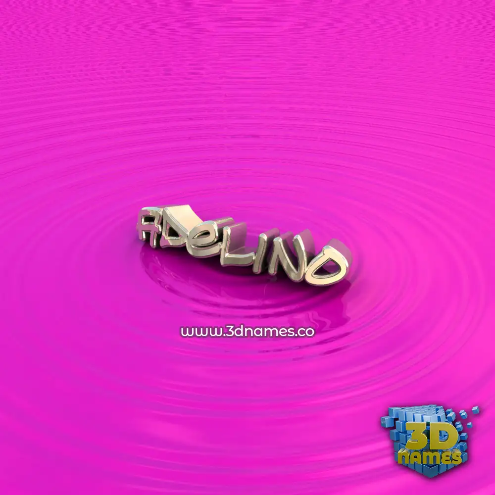 adelino in Pink Graffiti style - 3D name wallpaper