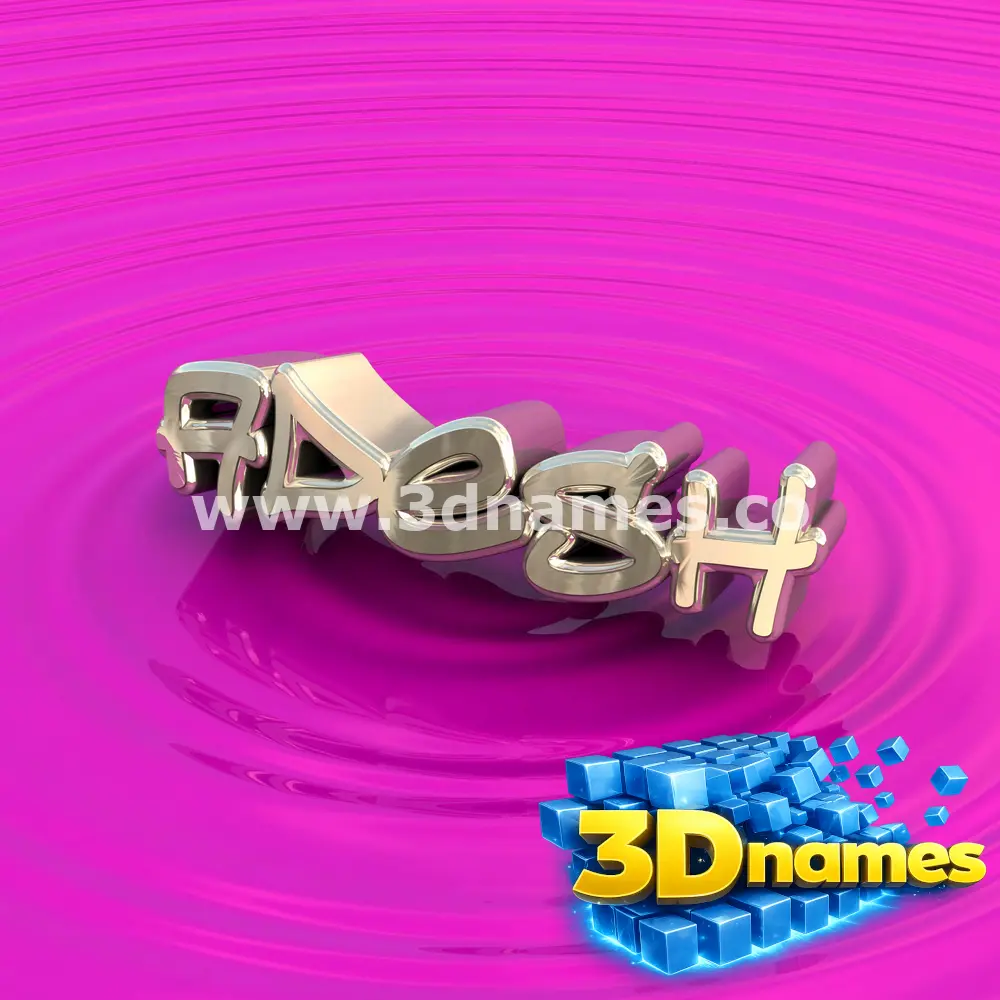 adesh in Pink Graffiti style - 3D name wallpaper