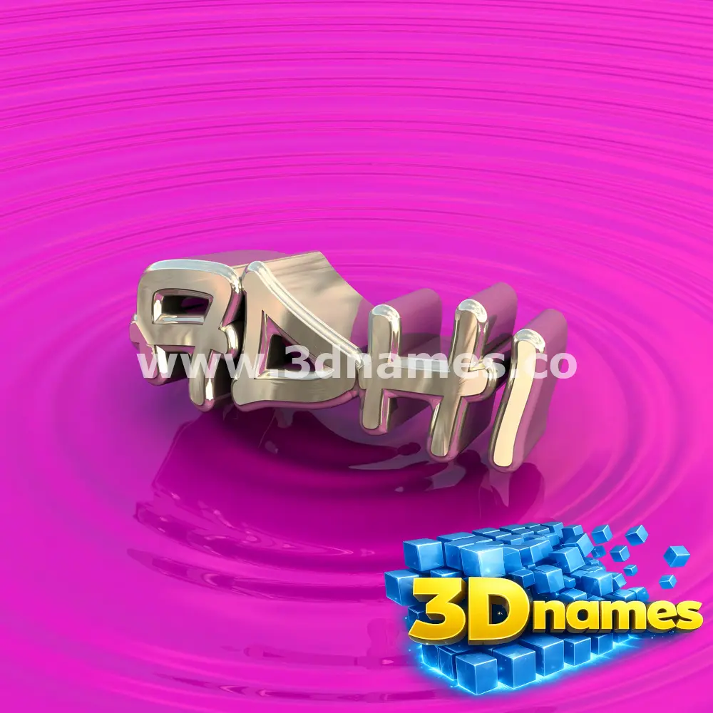 adhi in Pink Graffiti style - 3D name wallpaper