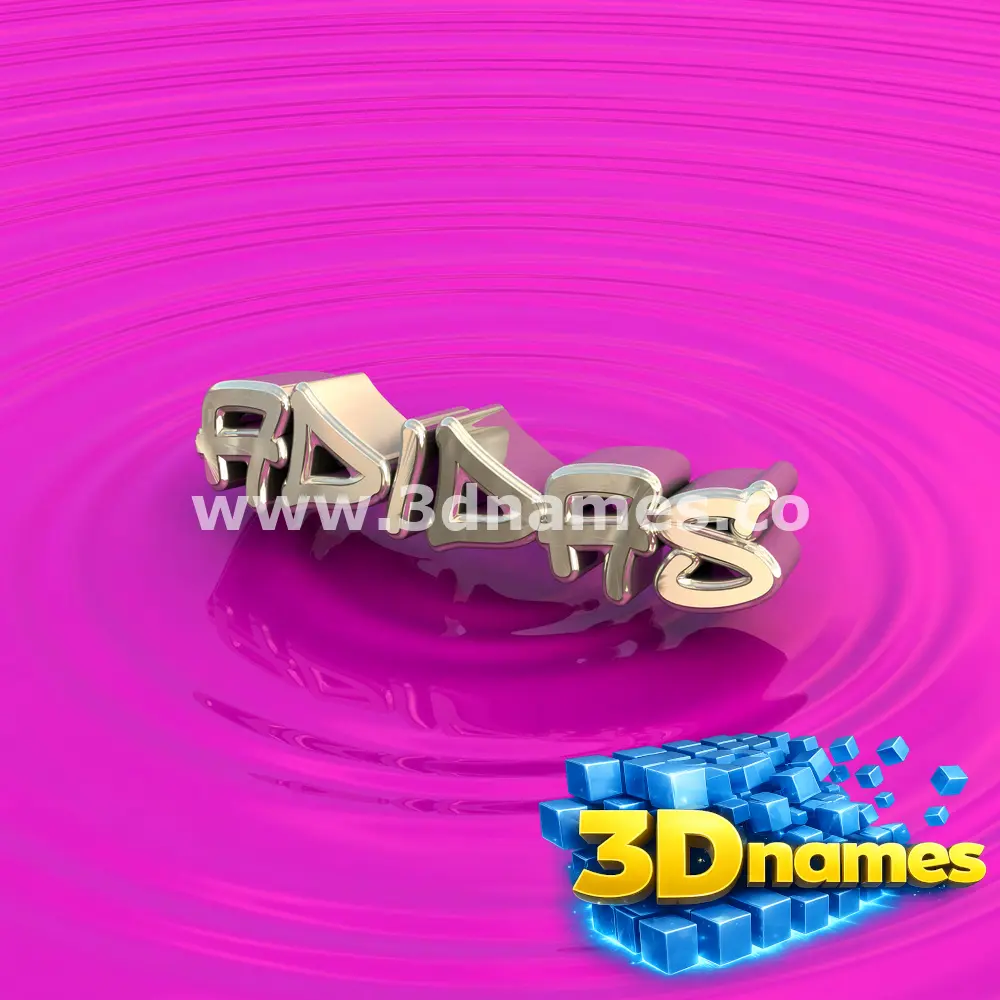 adidas in Pink Graffiti style - 3D name wallpaper