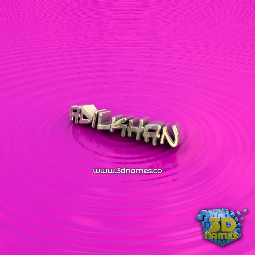 adilkhan in Pink Graffiti style - 3D name wallpaper