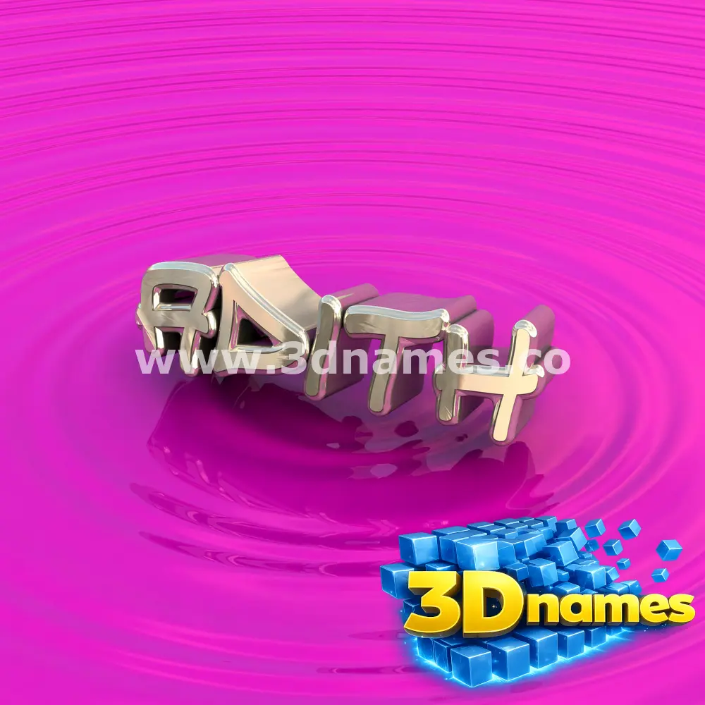 adith in Pink Graffiti style - 3D name wallpaper