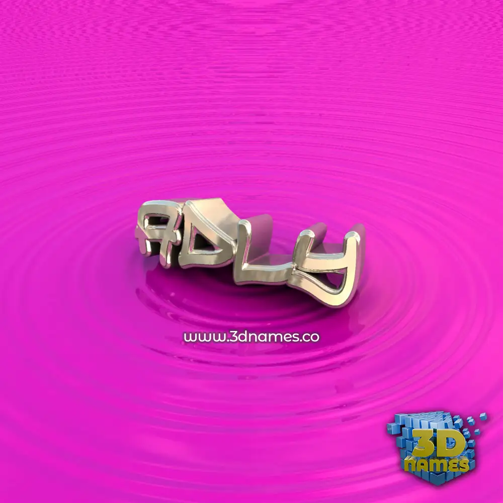 adly in Pink Graffiti style - 3D name wallpaper