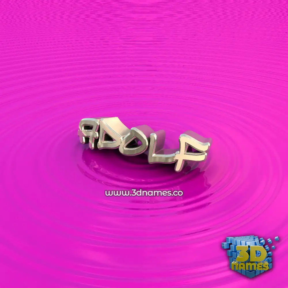 adolf in Pink Graffiti style - 3D name wallpaper