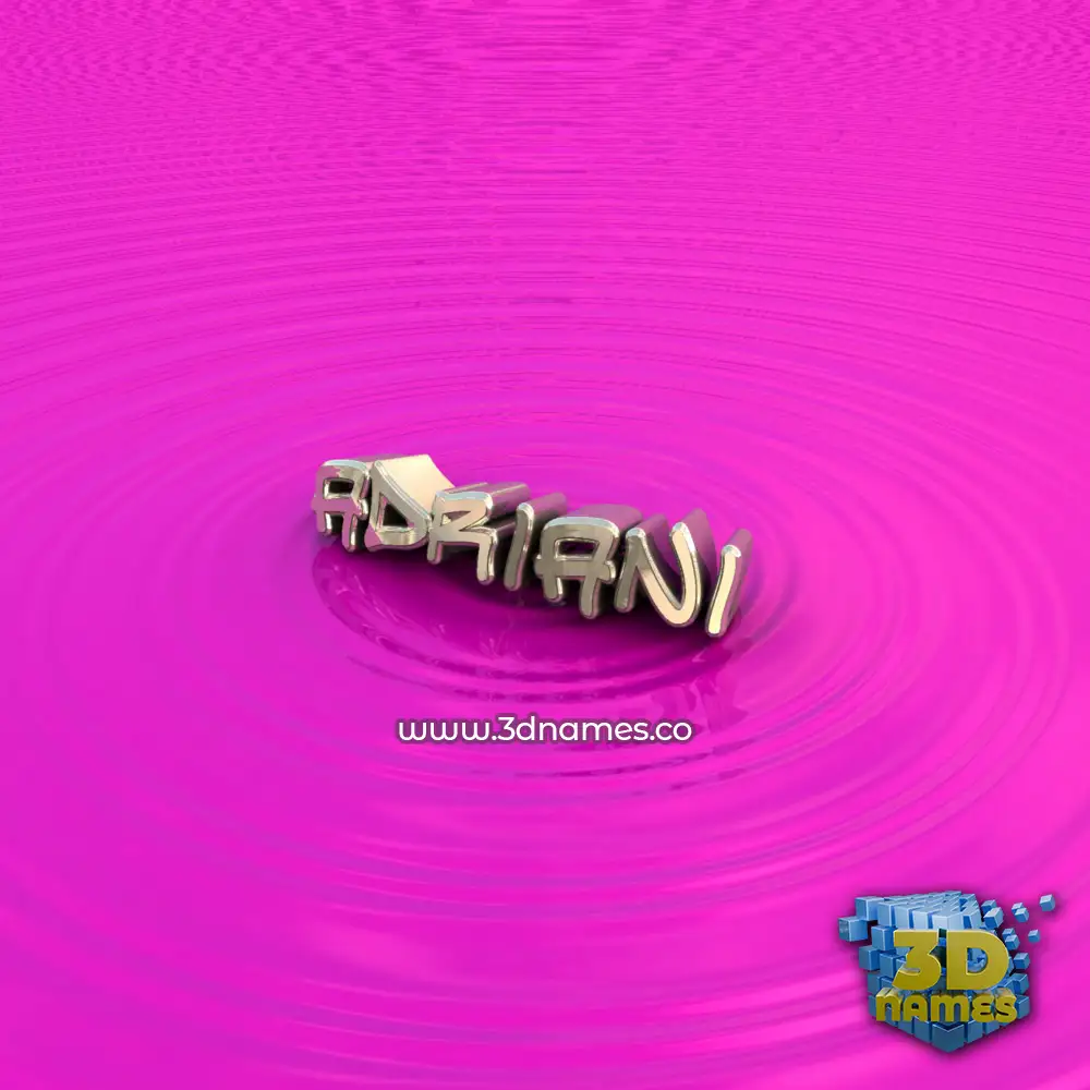 adriani in Pink Graffiti style - 3D name wallpaper