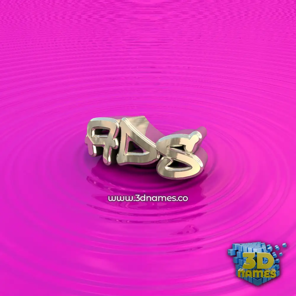 ads in Pink Graffiti style - 3D name wallpaper