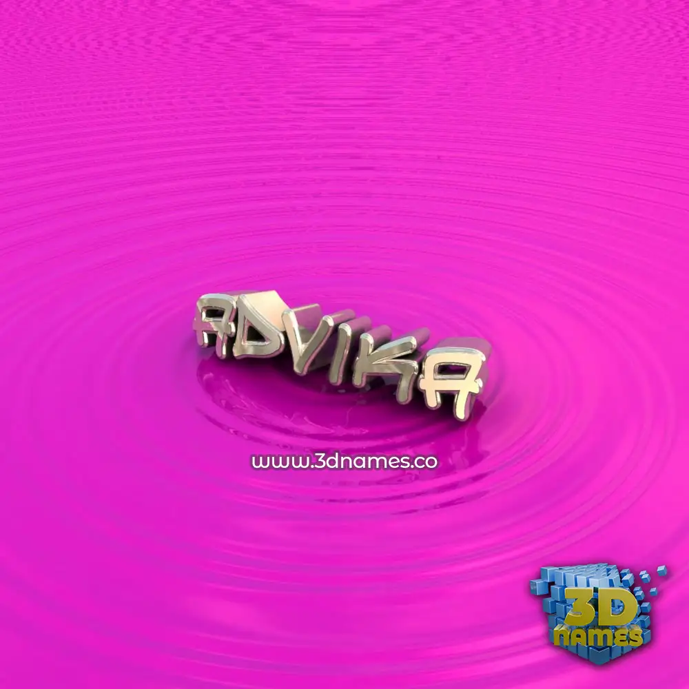 advika in Pink Graffiti style - 3D name wallpaper