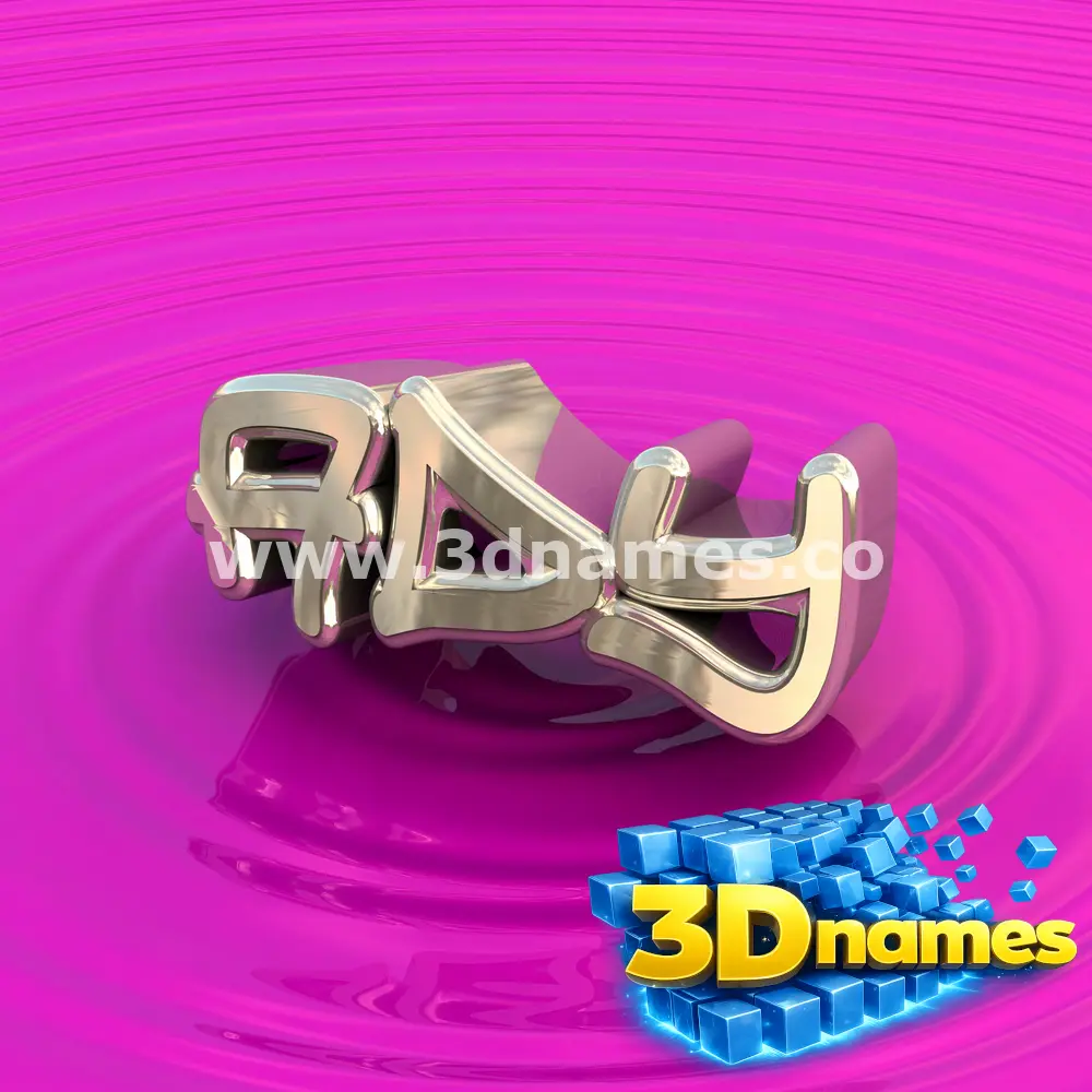 ady in Pink Graffiti style - 3D name wallpaper