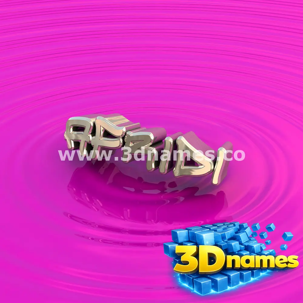 afridi in Pink Graffiti style - 3D name wallpaper
