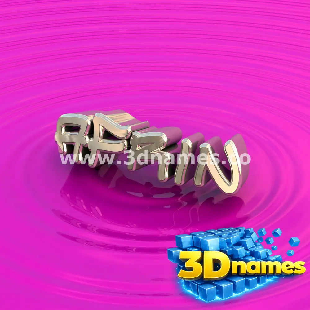 afrin in Pink Graffiti style - 3D name wallpaper