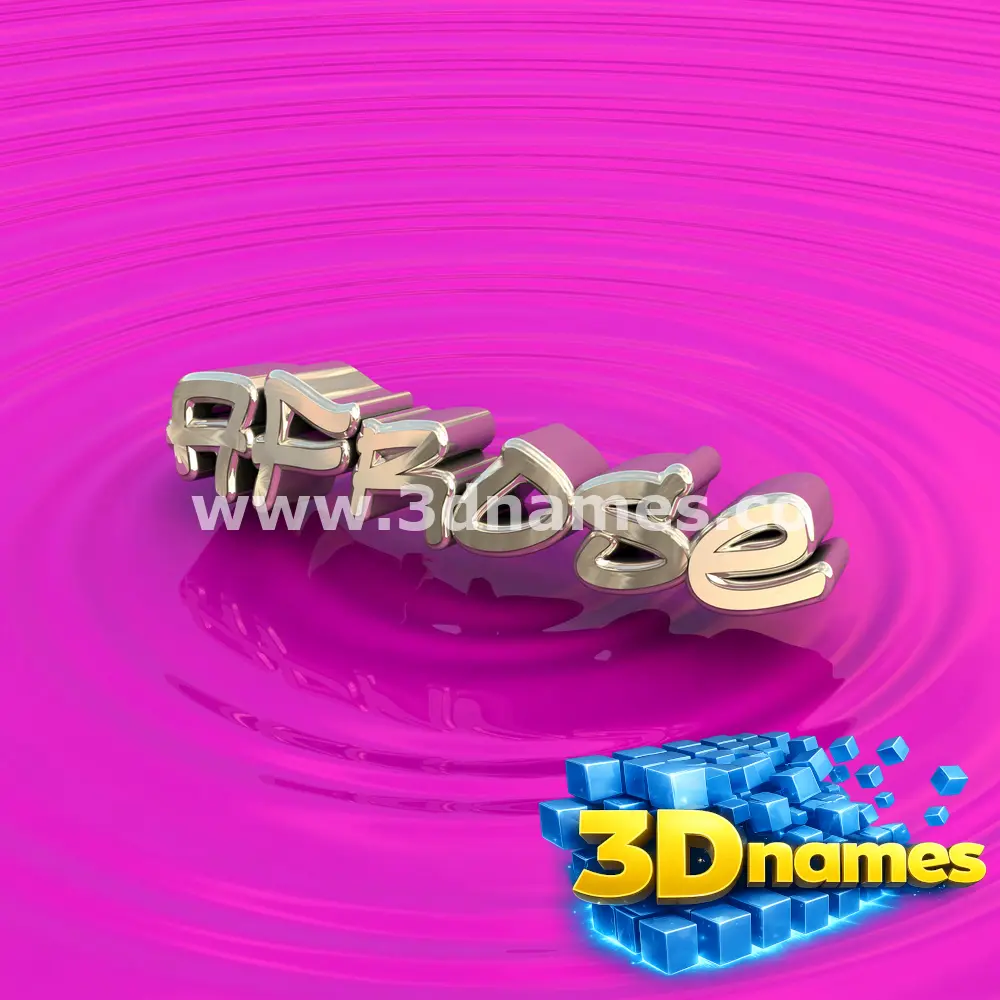 afrose in Pink Graffiti style - 3D name wallpaper