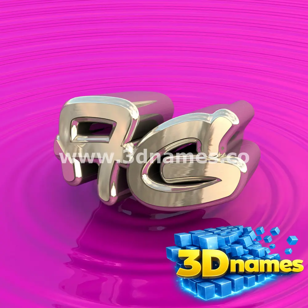 ag in Pink Graffiti style - 3D name wallpaper