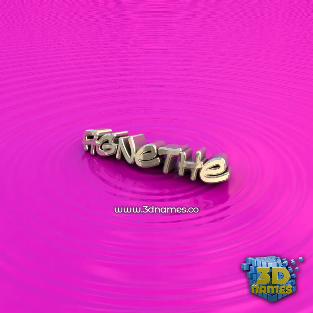 agnethe in Pink Graffiti style - 3D name wallpaper
