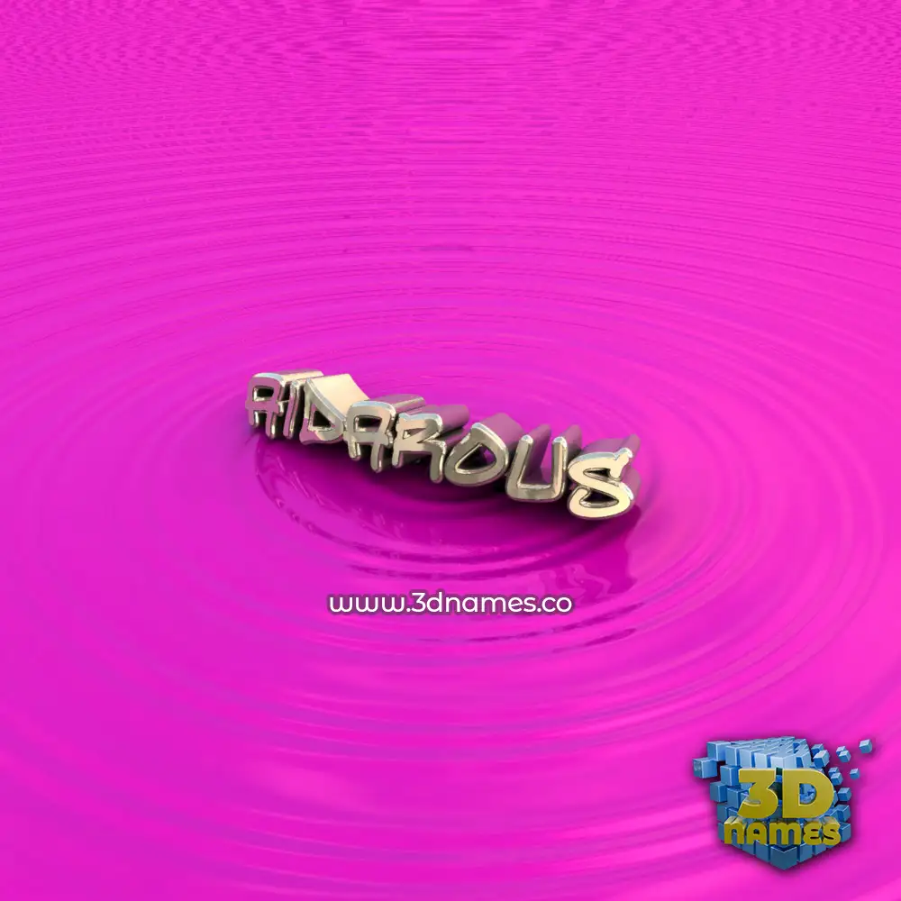 aidarous in Pink Graffiti style - 3D name wallpaper
