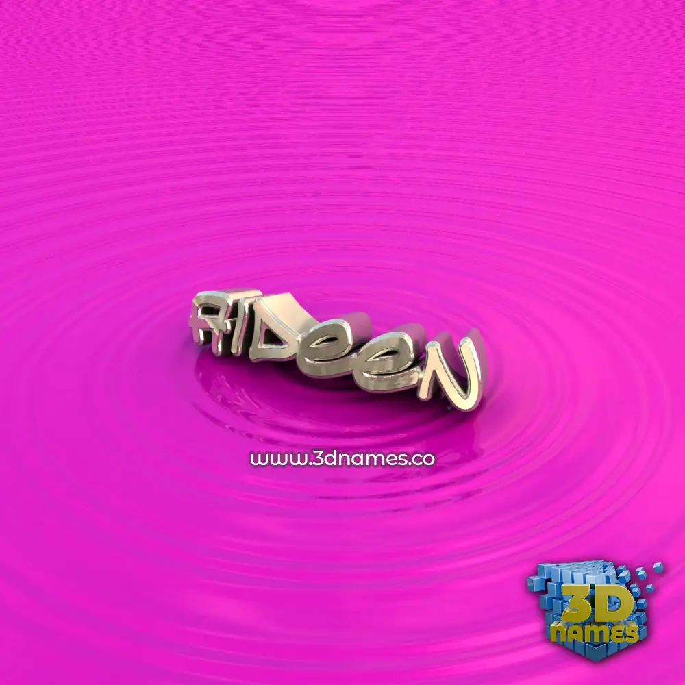 aideen in Pink Graffiti style - 3D name wallpaper