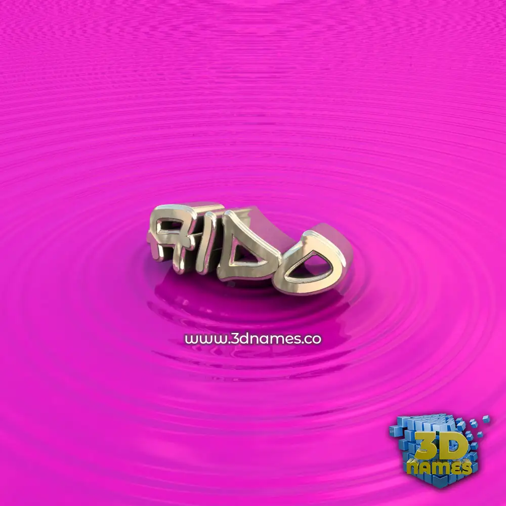 aido in Pink Graffiti style - 3D name wallpaper
