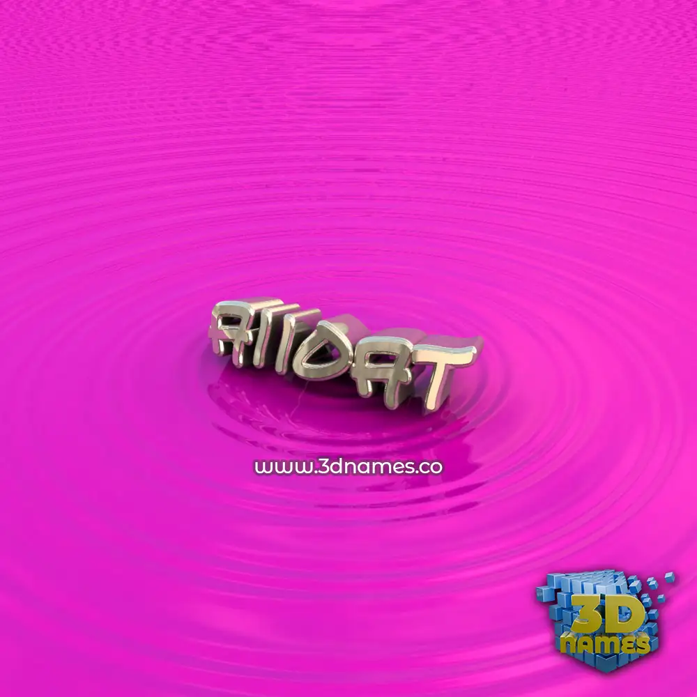 aiioat in Pink Graffiti style - 3D name wallpaper