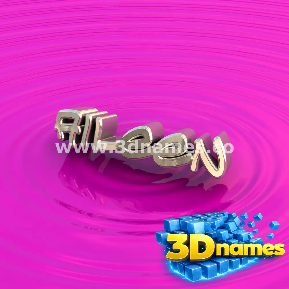 aileen in Pink Graffiti style - 3D name wallpaper
