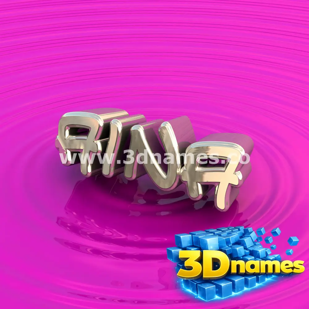 aina in Pink Graffiti style - 3D name wallpaper