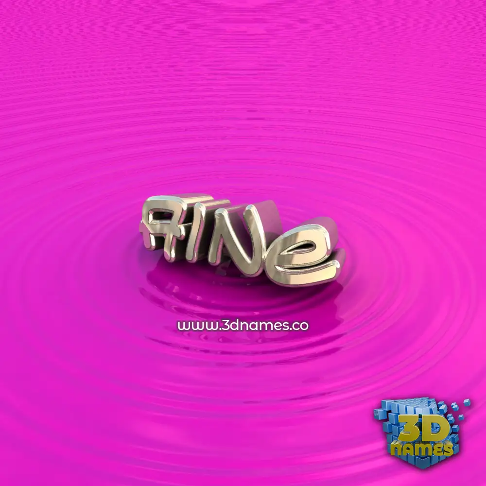 aine in Pink Graffiti style - 3D name wallpaper