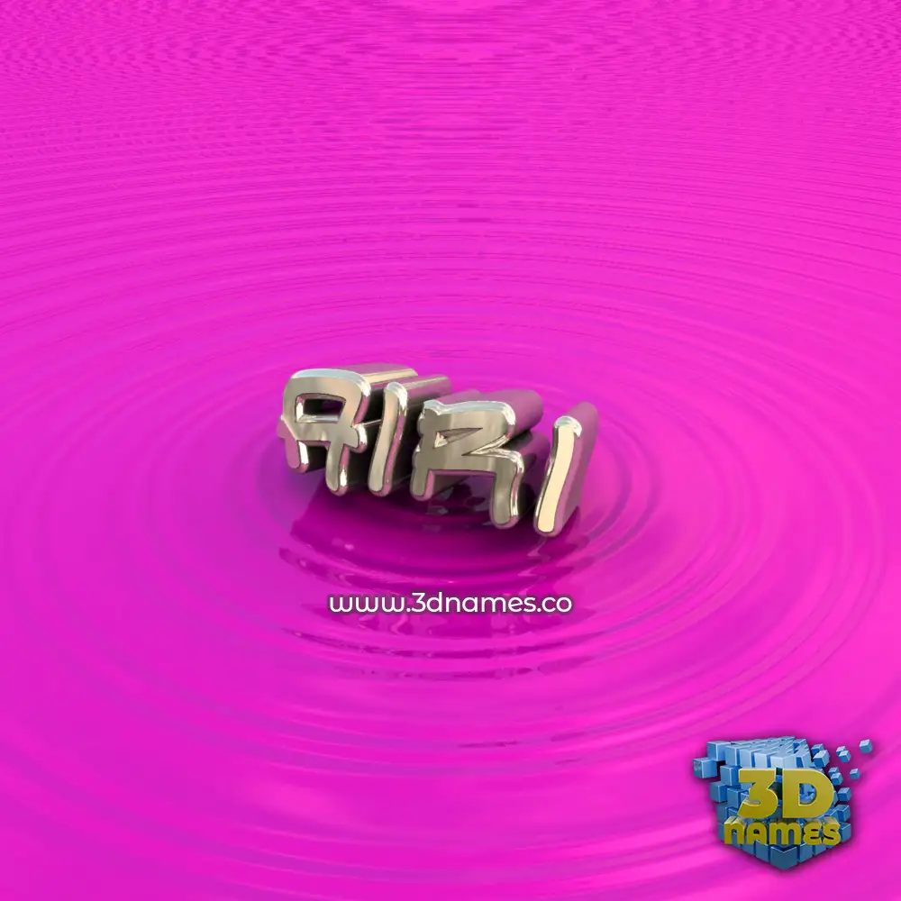 airi in Pink Graffiti style - 3D name wallpaper