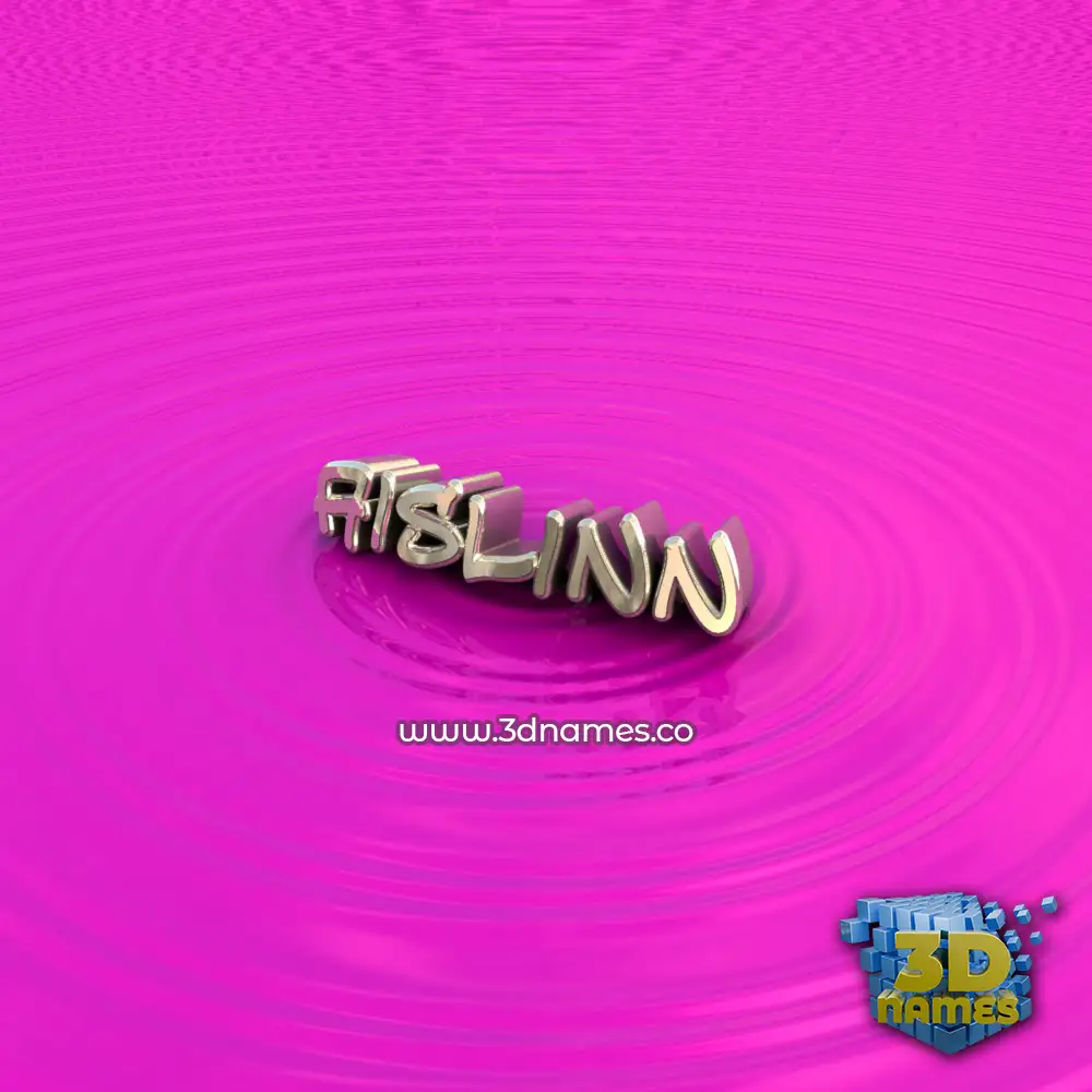 aislinn in Pink Graffiti style - 3D name wallpaper