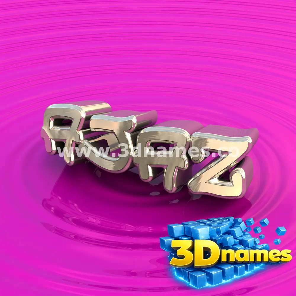 ajaz in Pink Graffiti style - 3D name wallpaper