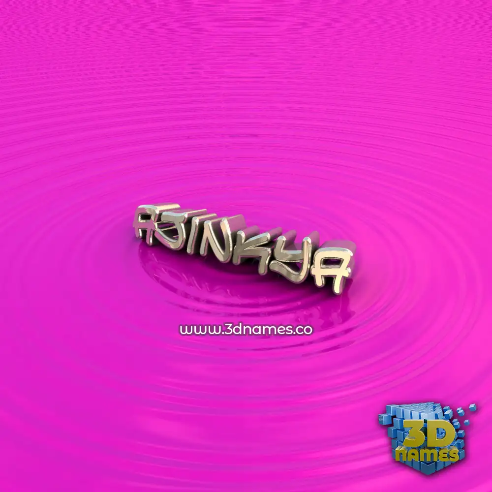 ajinkya in Pink Graffiti style - 3D name wallpaper