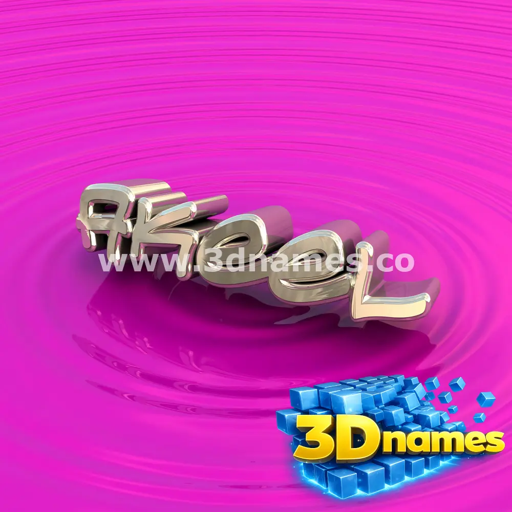 akeel in Pink Graffiti style - 3D name wallpaper
