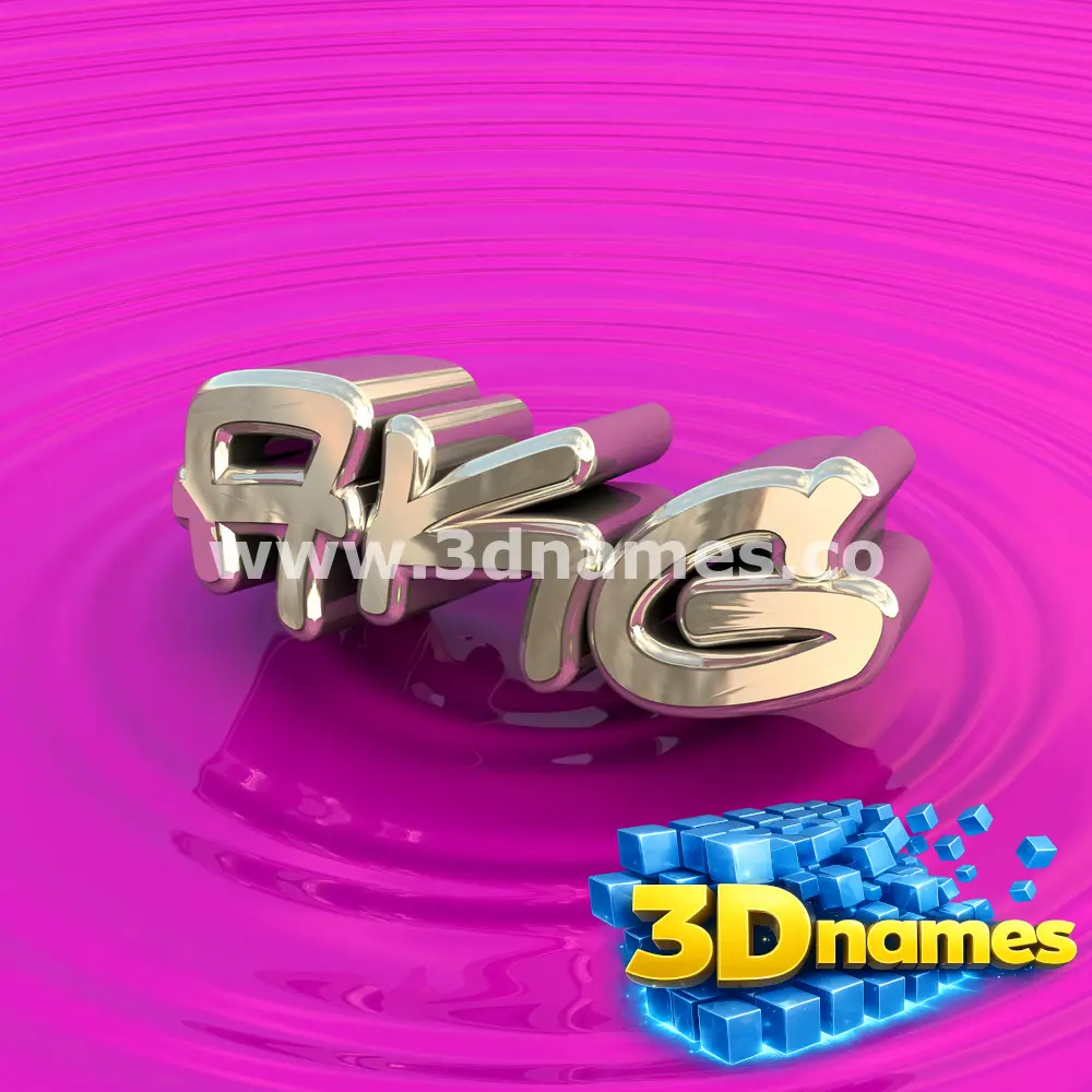 akg in Pink Graffiti style - 3D name wallpaper
