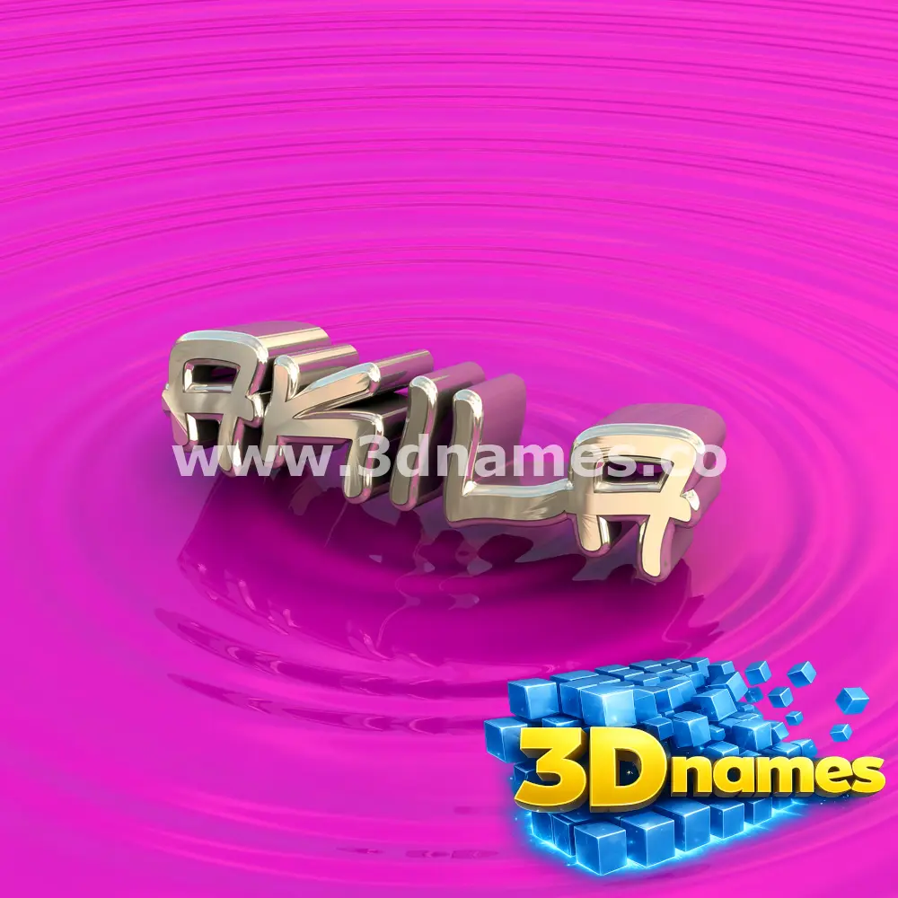 akila in Pink Graffiti style - 3D name wallpaper