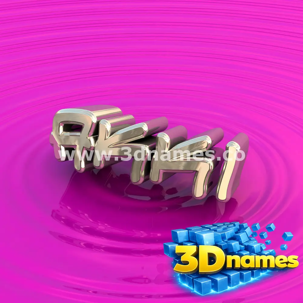 akki in Pink Graffiti style - 3D name wallpaper