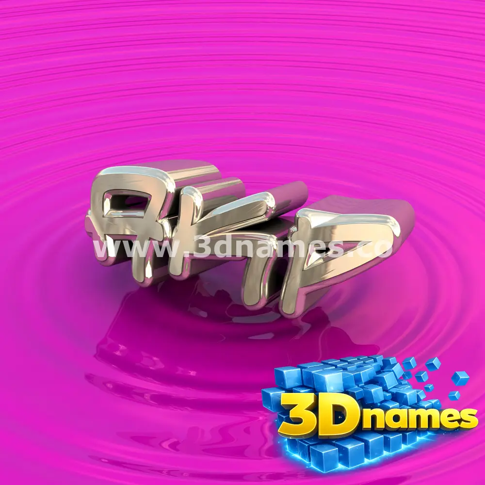 akp in Pink Graffiti style - 3D name wallpaper