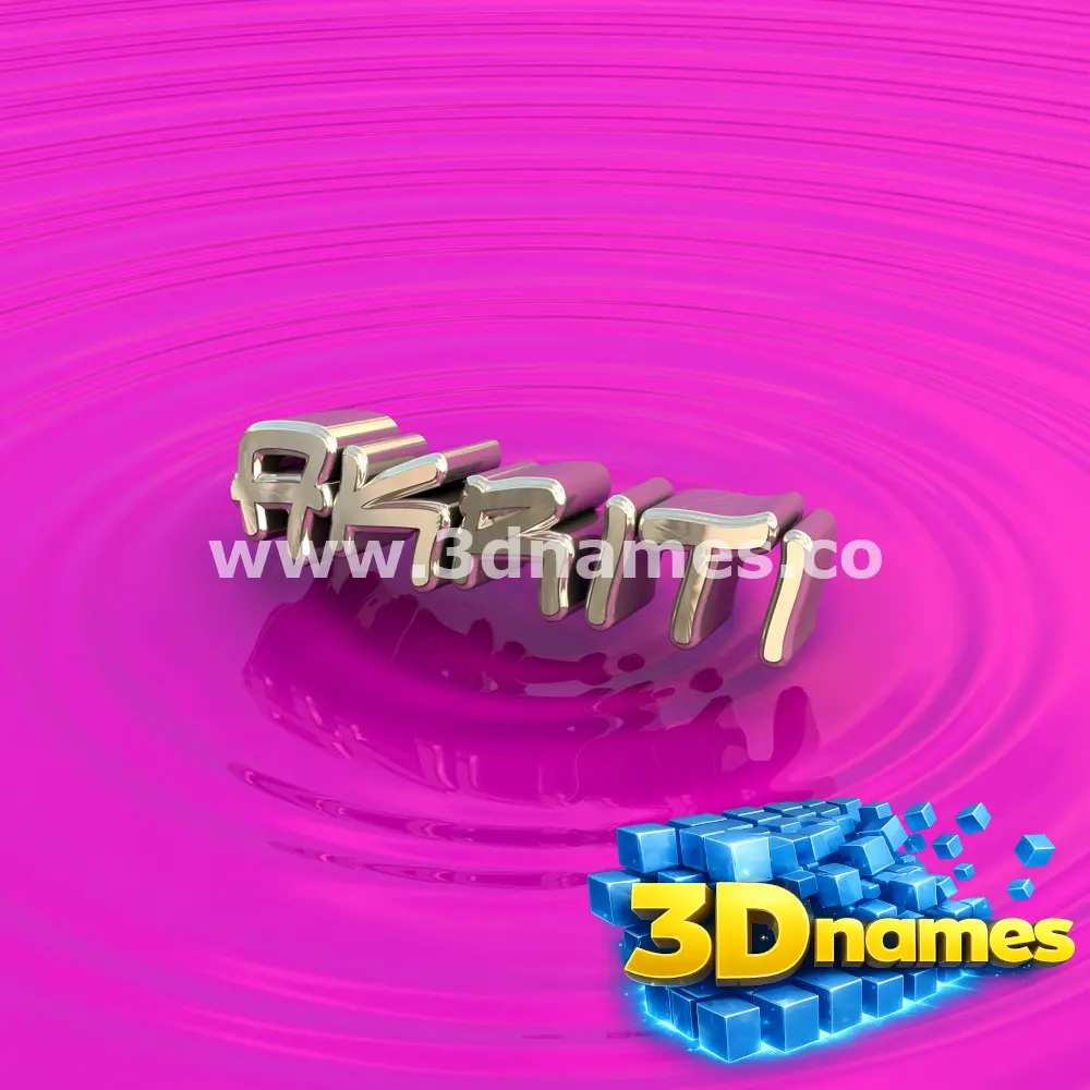 akriti in Pink Graffiti style - 3D name wallpaper